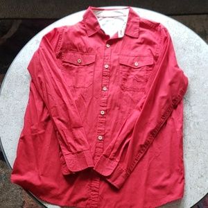 Red button up